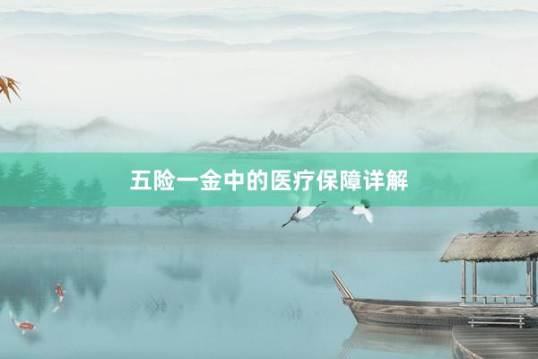 五险一金中的医疗保障详解